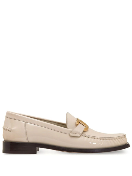  Ferragamo Gancini Leather Loafers - Neutrals 