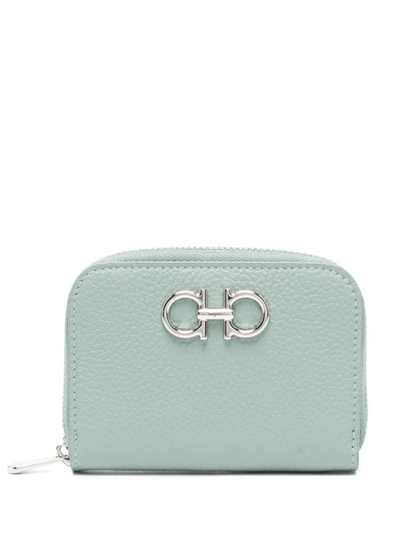  Ferragamo Gancini Leather Wallet - Green 