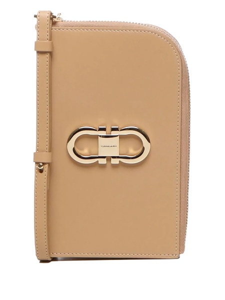  Ferragamo Gancini-plaque Zip-around Wallet - Neutrals 
