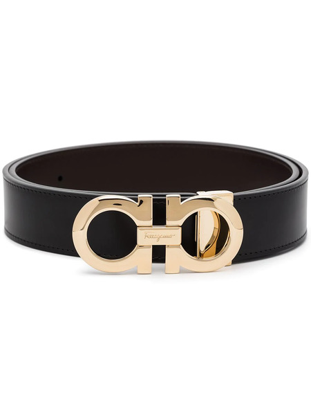  Ferragamo Gancini Reversible Belt - Black 