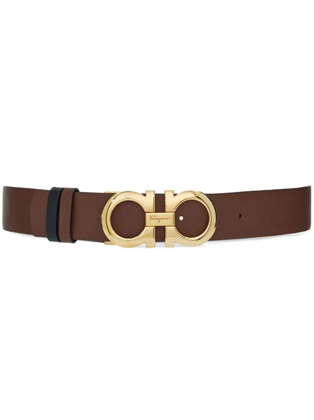  Ferragamo Gancini Reversible Belt - Brown 