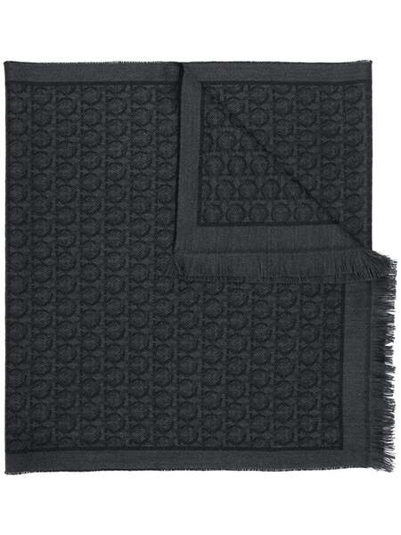  Ferragamo Gancini Scarf - Black 
