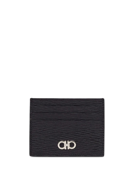  Ferragamo Gancini Two-tone Cardholder - Black 