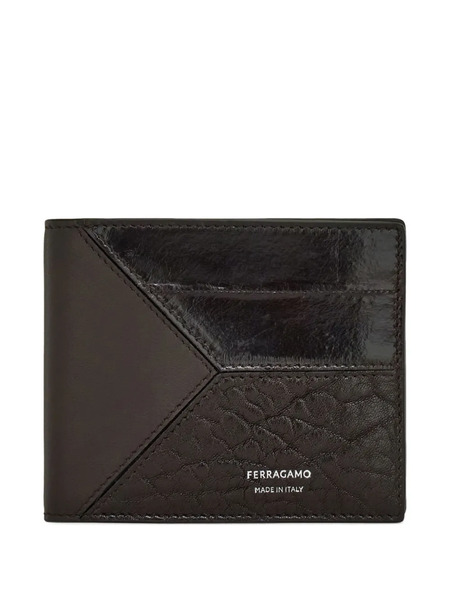  Ferragamo Geometric Patchwork Wallet - Brown 