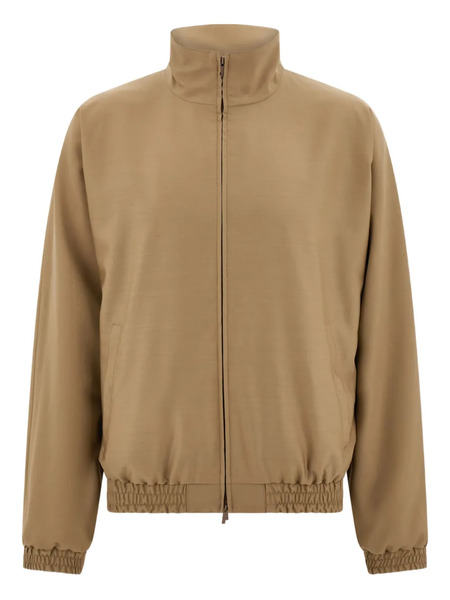  Ferragamo High-collar Reversible Jacket - Neutrals 
