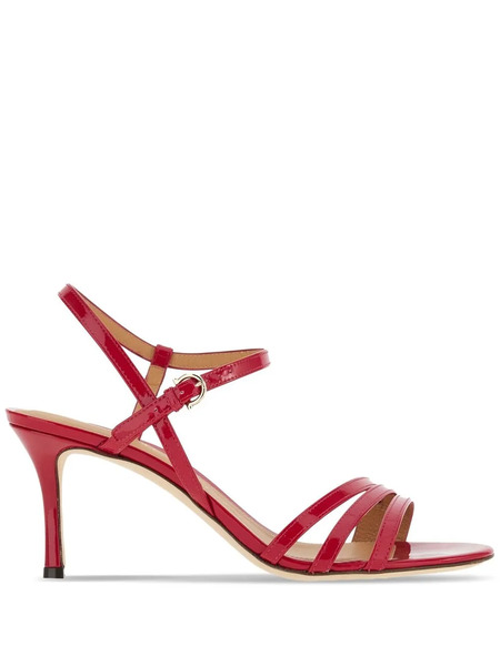  Ferragamo High-shine Finish 70mm Sandals - Red 