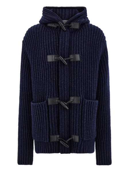  Ferragamo Hooded Duffle Coat - Blue 