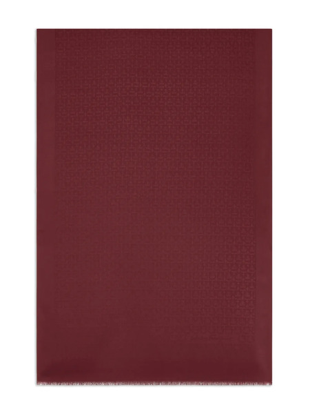  Ferragamo Jacquard-logo Scarf - Red 