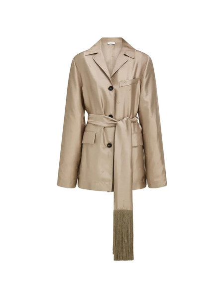  Ferragamo Jacquard Overshirt - Neutrals 
