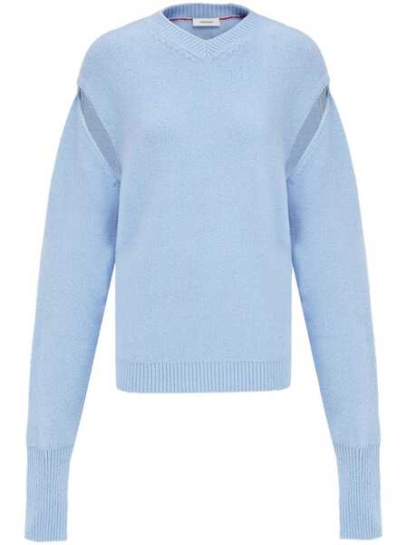  Ferragamo Layered Cashmere Sweater - Blue 