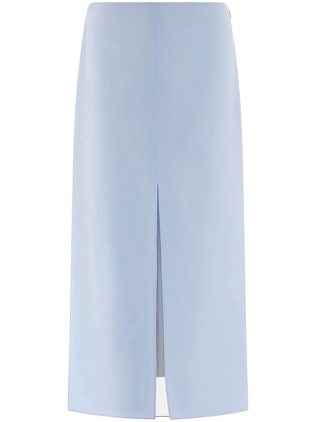  Ferragamo Layered Midi Skirt - Blue 