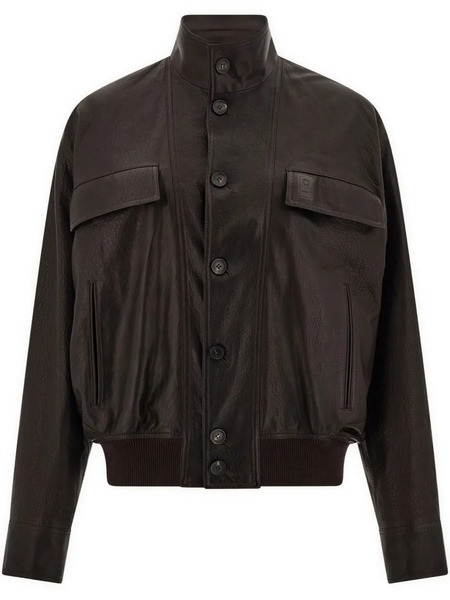  Ferragamo Leather Jacket - Brown 