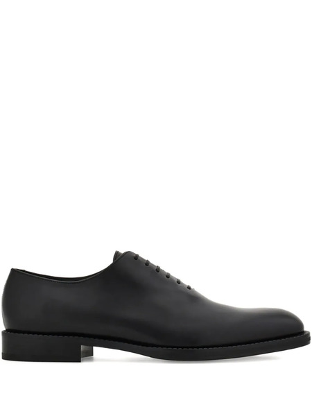  Ferragamo Leather Oxford Shoes - Black 