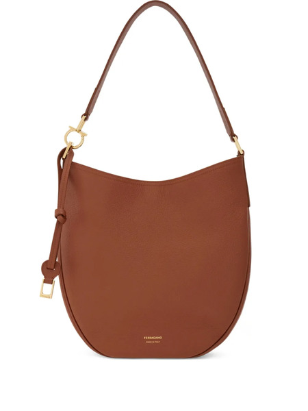 Ferragamo Leather Shoulder Bag - Brown 
