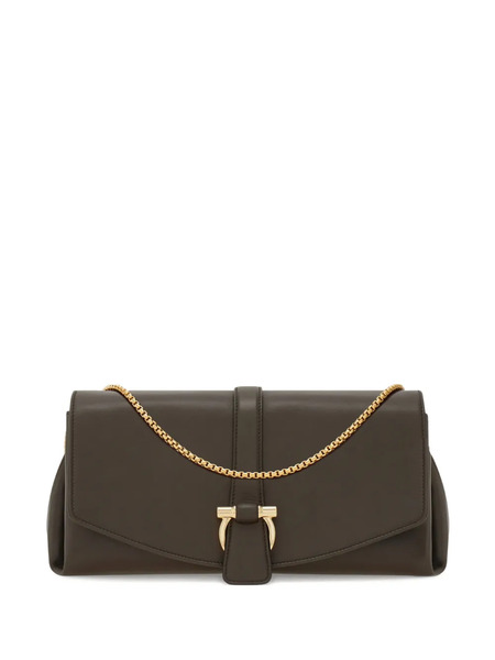  Ferragamo Leather Shoulder Bag - Grey 