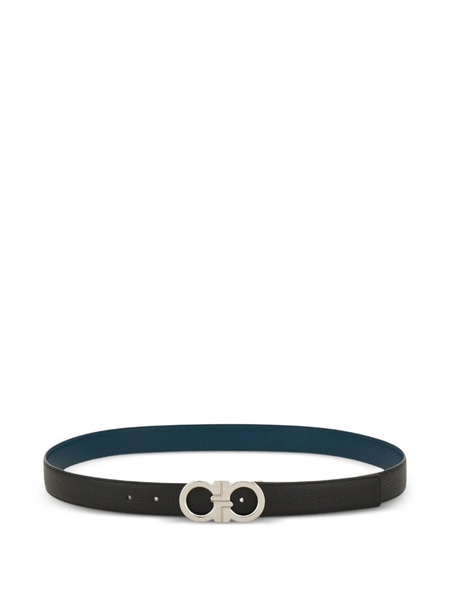  Ferragamo Logo Buckle Belt - Black 