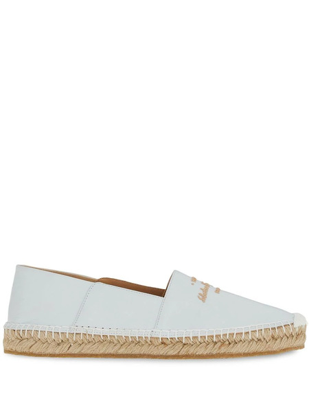  Ferragamo Logo-embroidered Espadrilles - White 