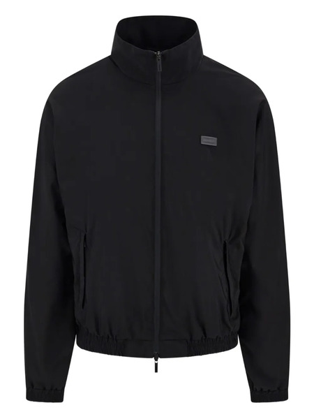  Ferragamo Logo-patch Bomber Jacket - Black 
