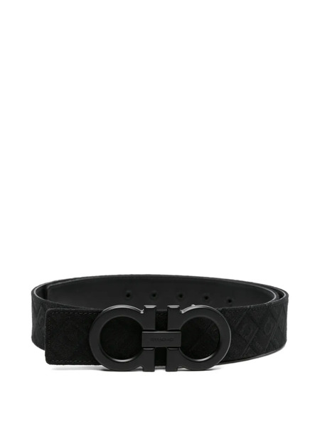  Ferragamo Logo-pattern Belt - Black 