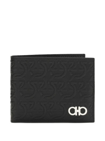  Ferragamo Logo-pattern Wallet - Black 