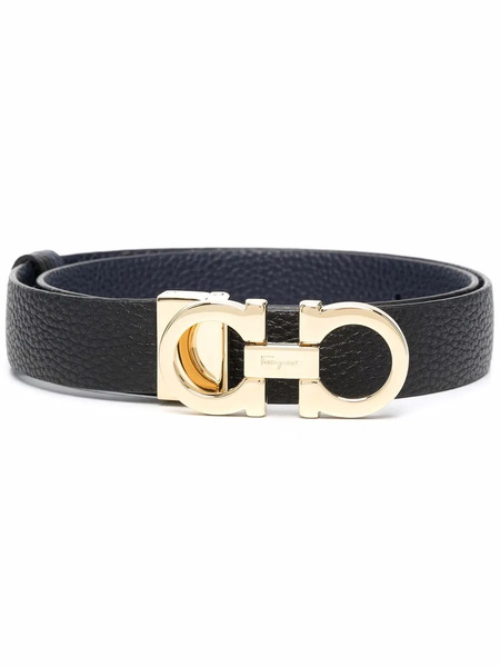  Ferragamo Logo-plaque Belt - Black 