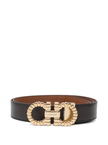  Ferragamo Logo-plaque Belt - Black 