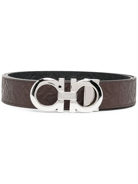  Ferragamo Logo-plaque Belt - Brown 