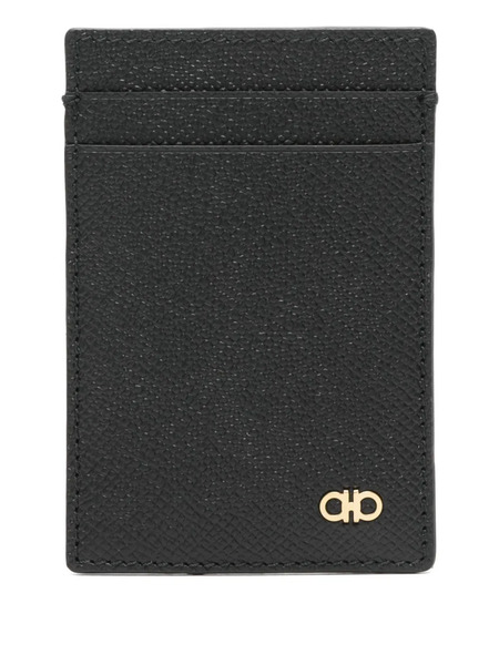  Ferragamo Logo-plaque Wallet - Black 