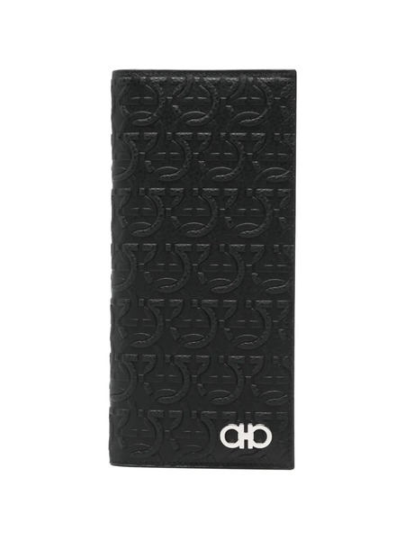  Ferragamo Logo Wallet - Black 