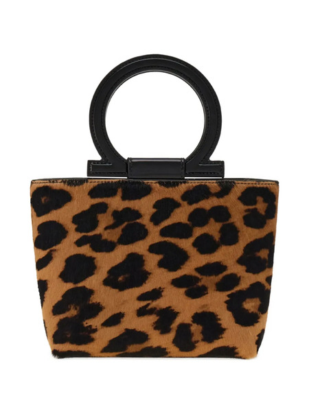  Ferragamo Macro Gancini Mini Bag - Brown 