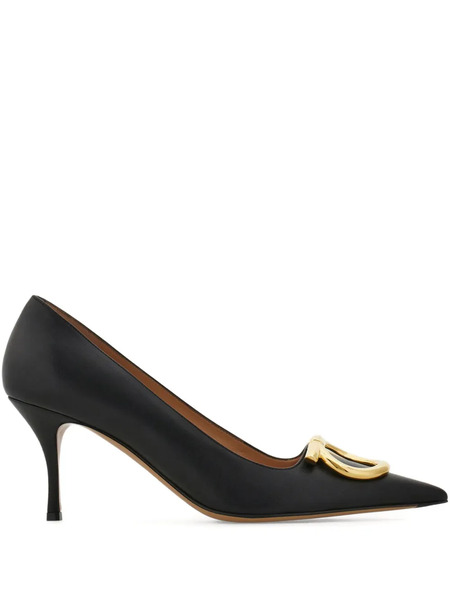  Ferragamo Maxi Gancini Pumps - Black 