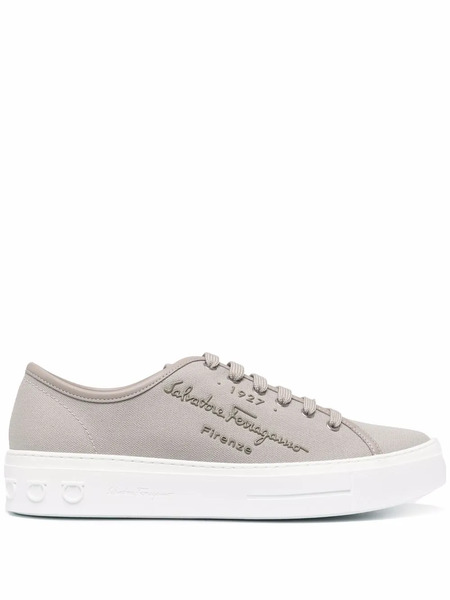  Ferragamo Mediterr Low-top Sneakers - Grey 