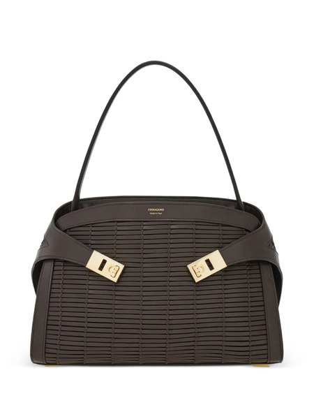  Ferragamo Medium Hug Handbag - Brown 