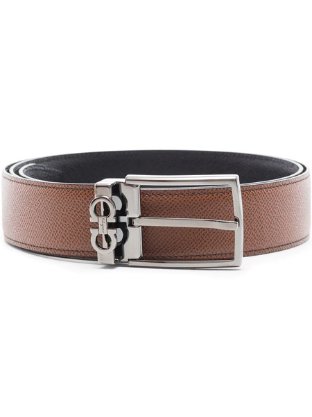  Ferragamo Mini Gancini Buckle Belt - Brown 