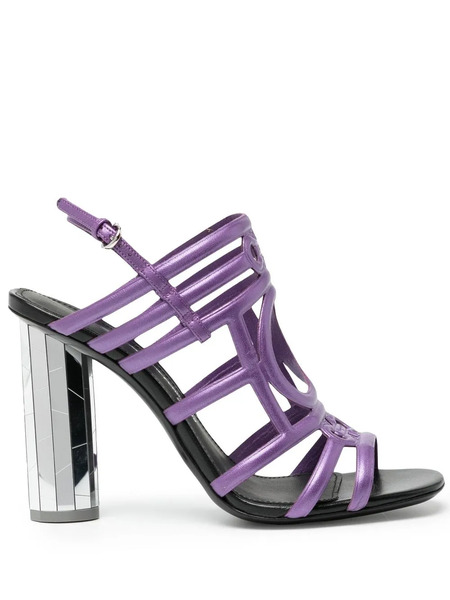  Ferragamo Mirrored-heel Sandals - Purple 