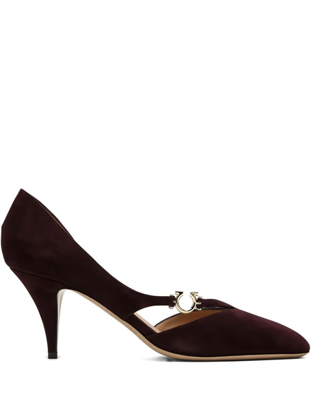  Ferragamo 70mm Gancini-detail Pumps - Red 