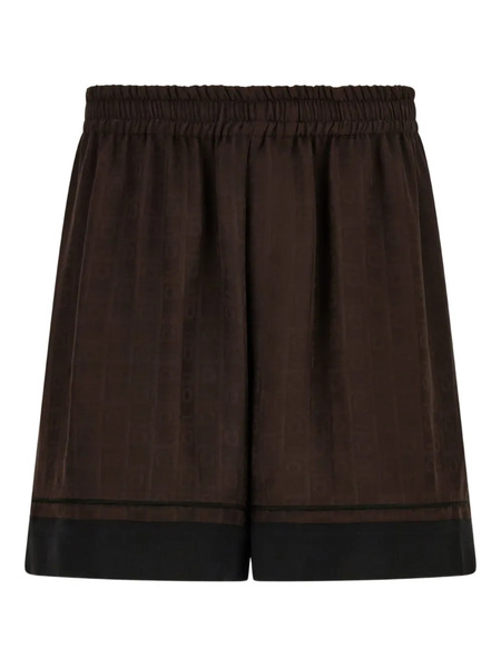  Ferragamo Monogram Bermuda Shorts - Brown 