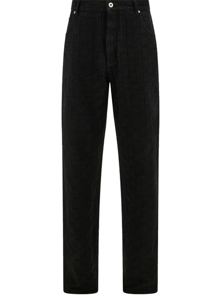  Ferragamo Monogram Jeans - Black 