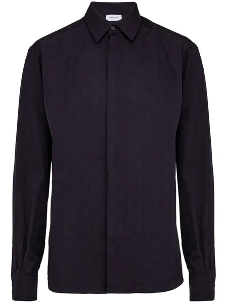  Ferragamo Monogram Shirt - Blue 