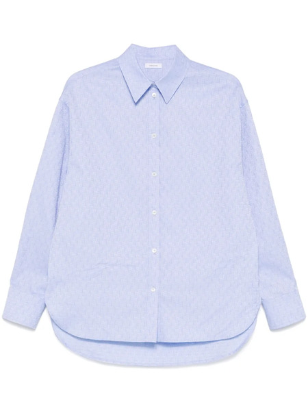  Ferragamo Monogram Shirt - Blue 