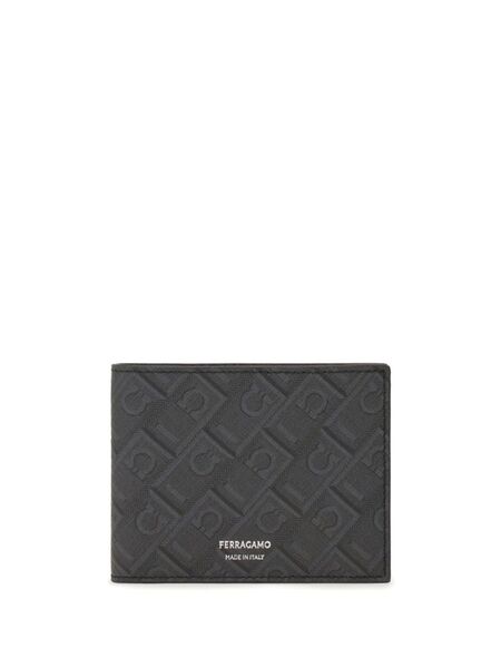  Ferragamo Monogram Wallet - Black 