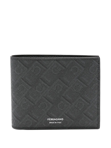  Ferragamo Monogram Wallet - Black 