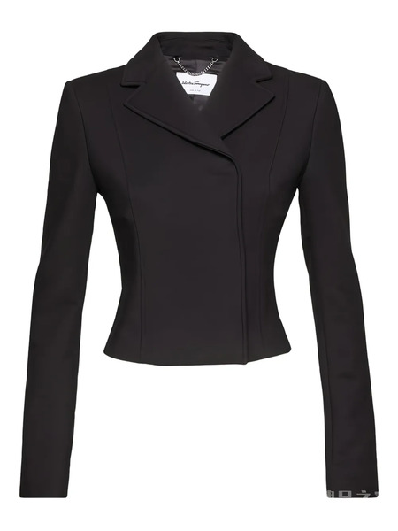  Ferragamo Notched-lapel Jacket - Black 