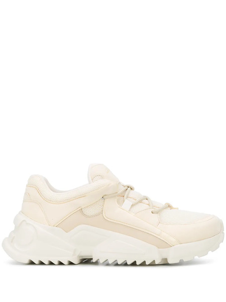  Ferragamo Panelled Chunky Sneakers - Neutrals 
