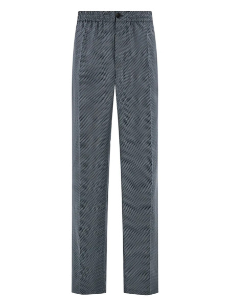  Ferragamo Patterned Trousers - Blue 