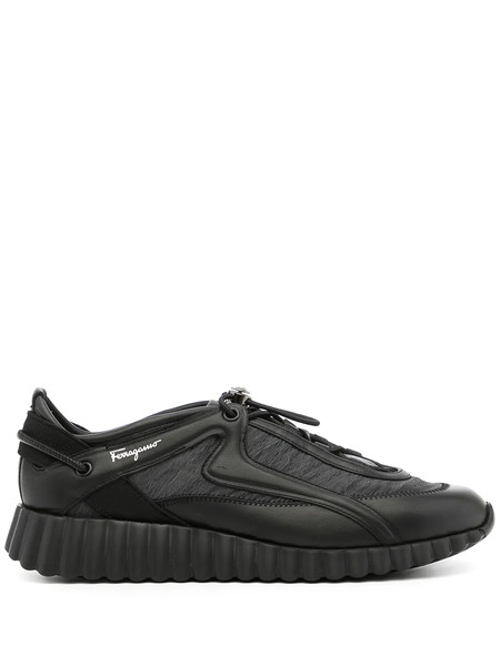  Ferragamo Pixie Toggle-fastening Sneakers - Black 