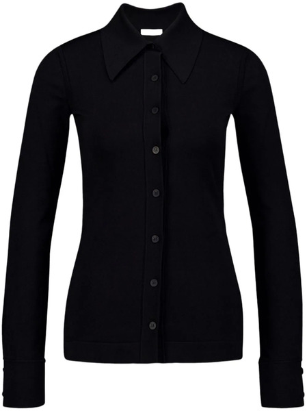  Ferragamo Pointed-collar Cardigan - Black 