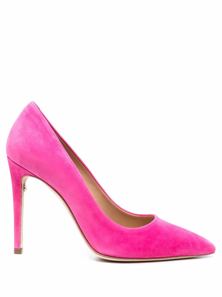  Ferragamo Pointed Leather Pumps - Pink 