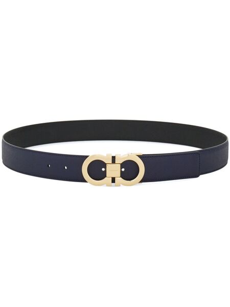 Ferragamo Reversible Gancini Belt - Blue 