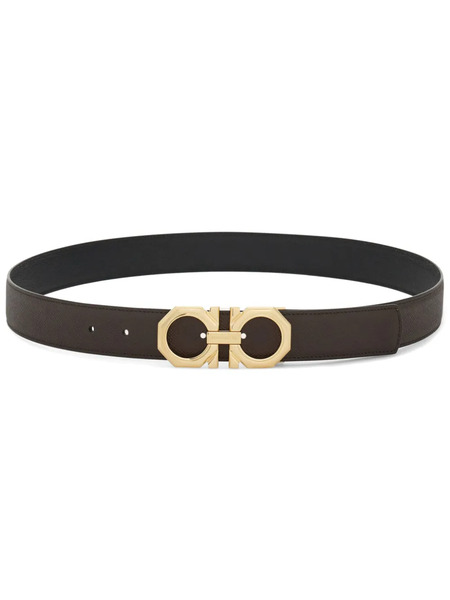  Ferragamo Reversible Gancini Belt - Brown 